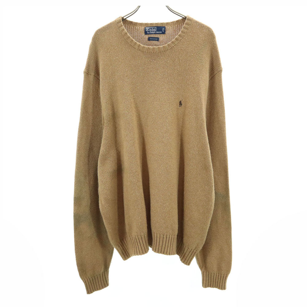 Polo by Ralph Lauren ポロバイラルフローレン 90s オールド 長袖 セーター ブラウン ニット メンズ