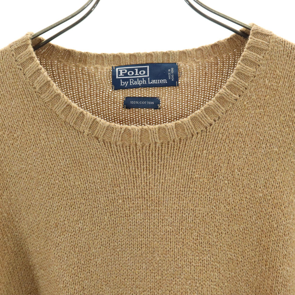 Polo by Ralph Lauren ポロバイラルフローレン 90s オールド 長袖 セーター ブラウン ニット メンズ