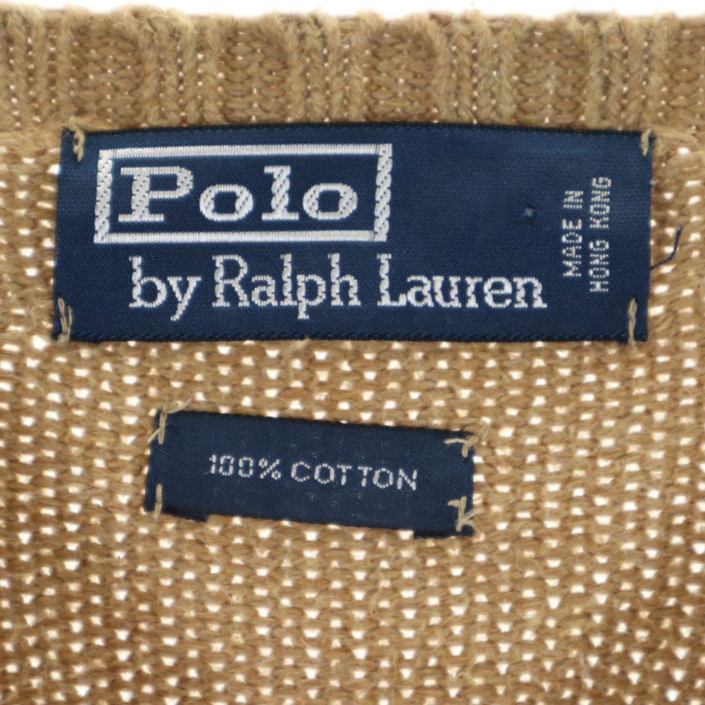 Polo by Ralph Lauren ポロバイラルフローレン 90s オールド 長袖 セーター ブラウン ニット メンズ
