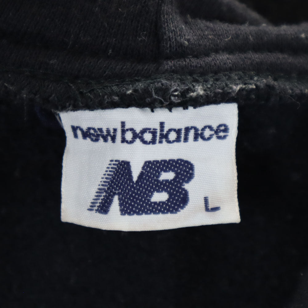 NEW BALANCE ニューバランス 90s オールド 長袖 スウェットパーカー L ブラック 裏起毛 レディース