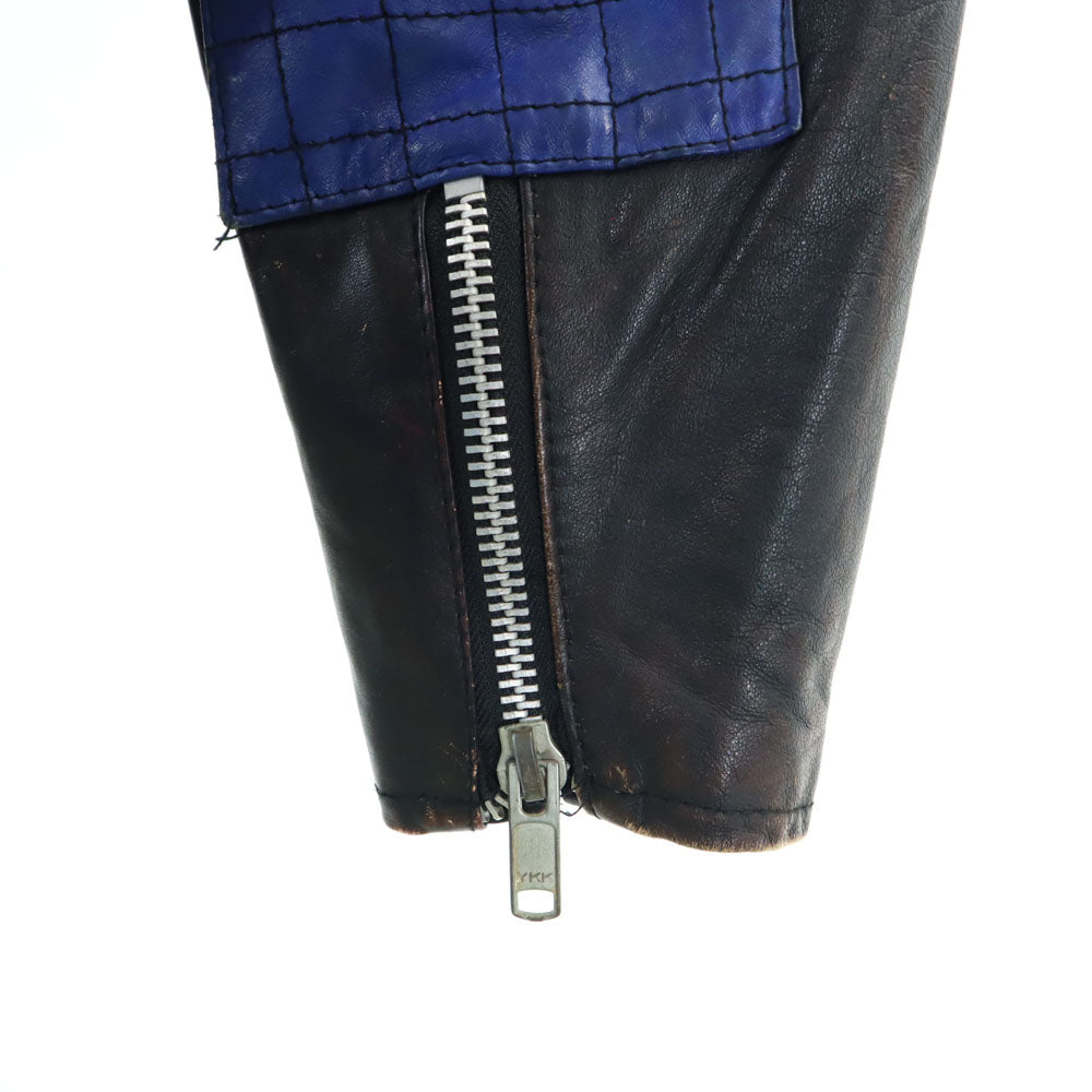 OLD オールド 90s レザー シングルライダースジャケット ブラック メンズ