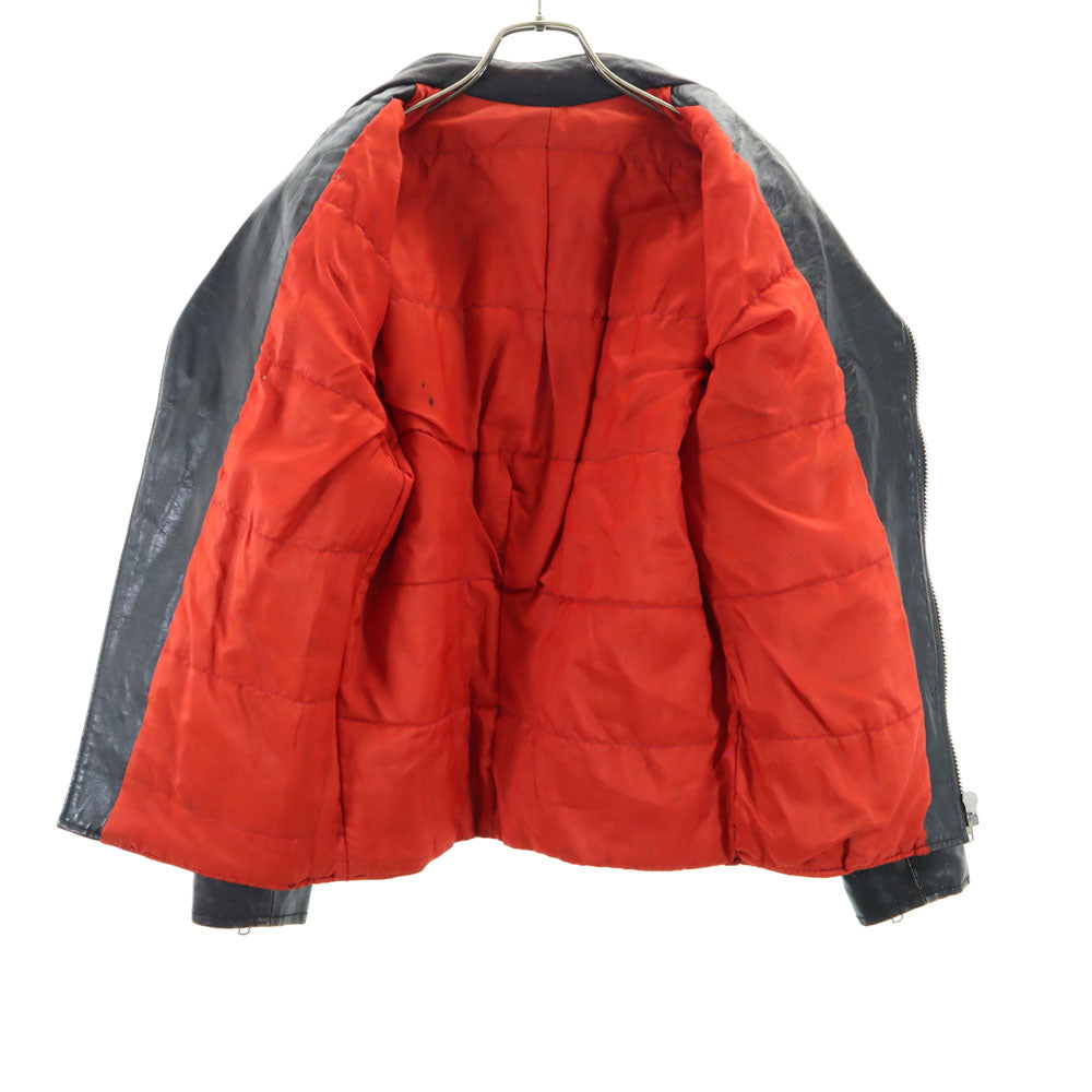 OLD オールド 90s レザー シングルライダースジャケット ブラック メンズ