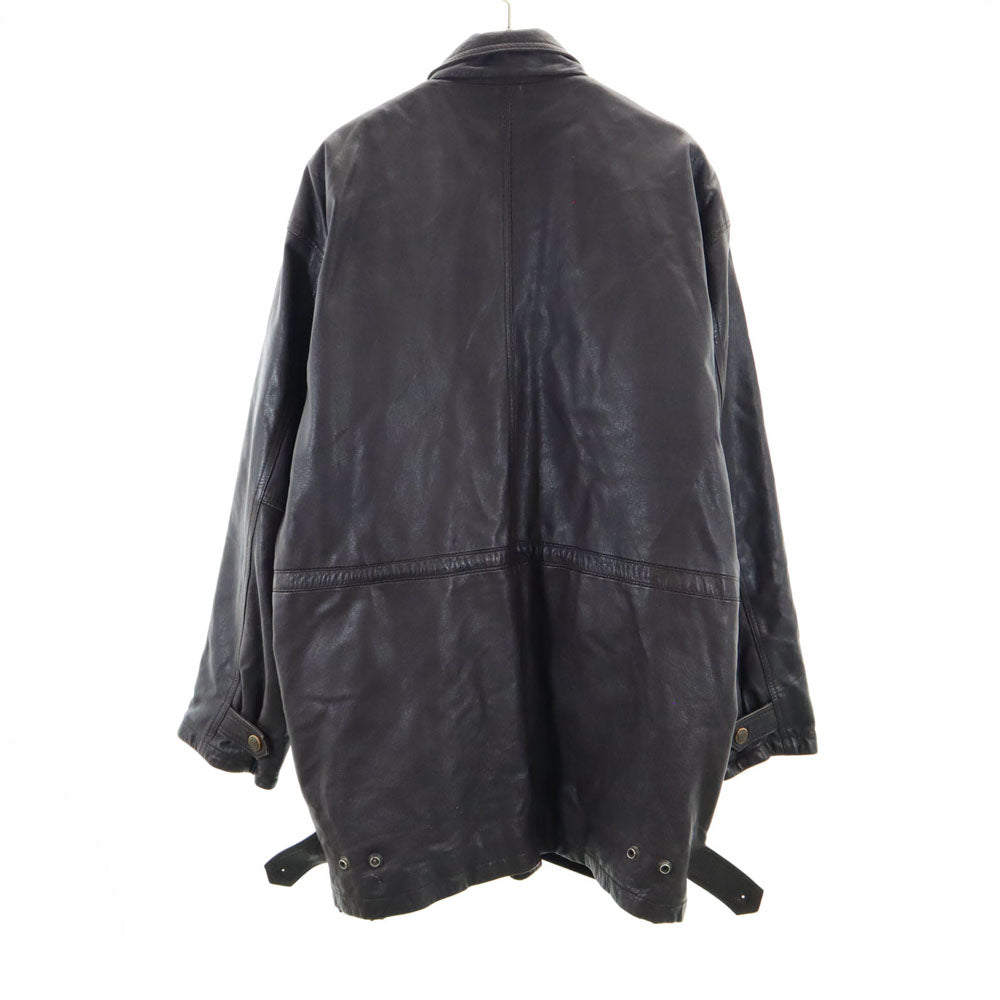 GELEONE ガレオネ レザーコート F ダークブラウン メンズ