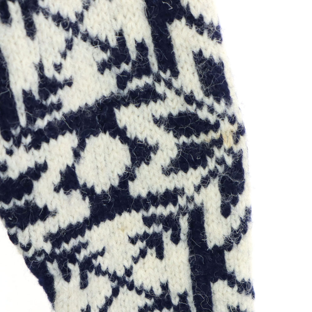 POLO COUNTRY RALPH LAUREN ポロカントリー ラルフローレン 90s ウール オールド ハンドニット ノルディック柄 長袖 セーター M アイボリー ニット メンズ