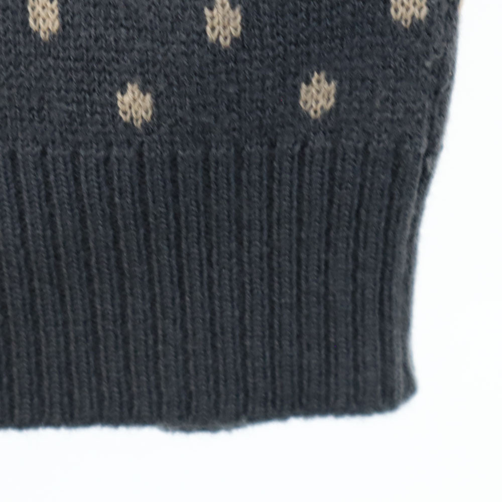 RRL 90s 赤3星 ウール オールド 初期タグ ラルフローレン ノルディック柄 長袖 セーター L チャコールグレー ダブルアールエル ニット レディース