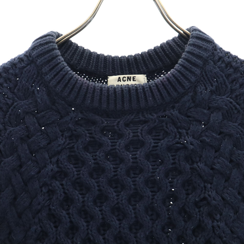 Acne Studios アクネスタジオ 長袖 セーター XS ネイビー ニット ローゲージ メンズ
