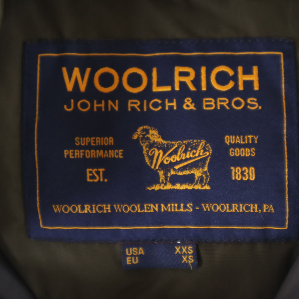 未使用 WOOLRICH ウールリッチ アリューシャン ダウンベスト XS カーキブラウン系 ALEUTIAN VEST メンズ