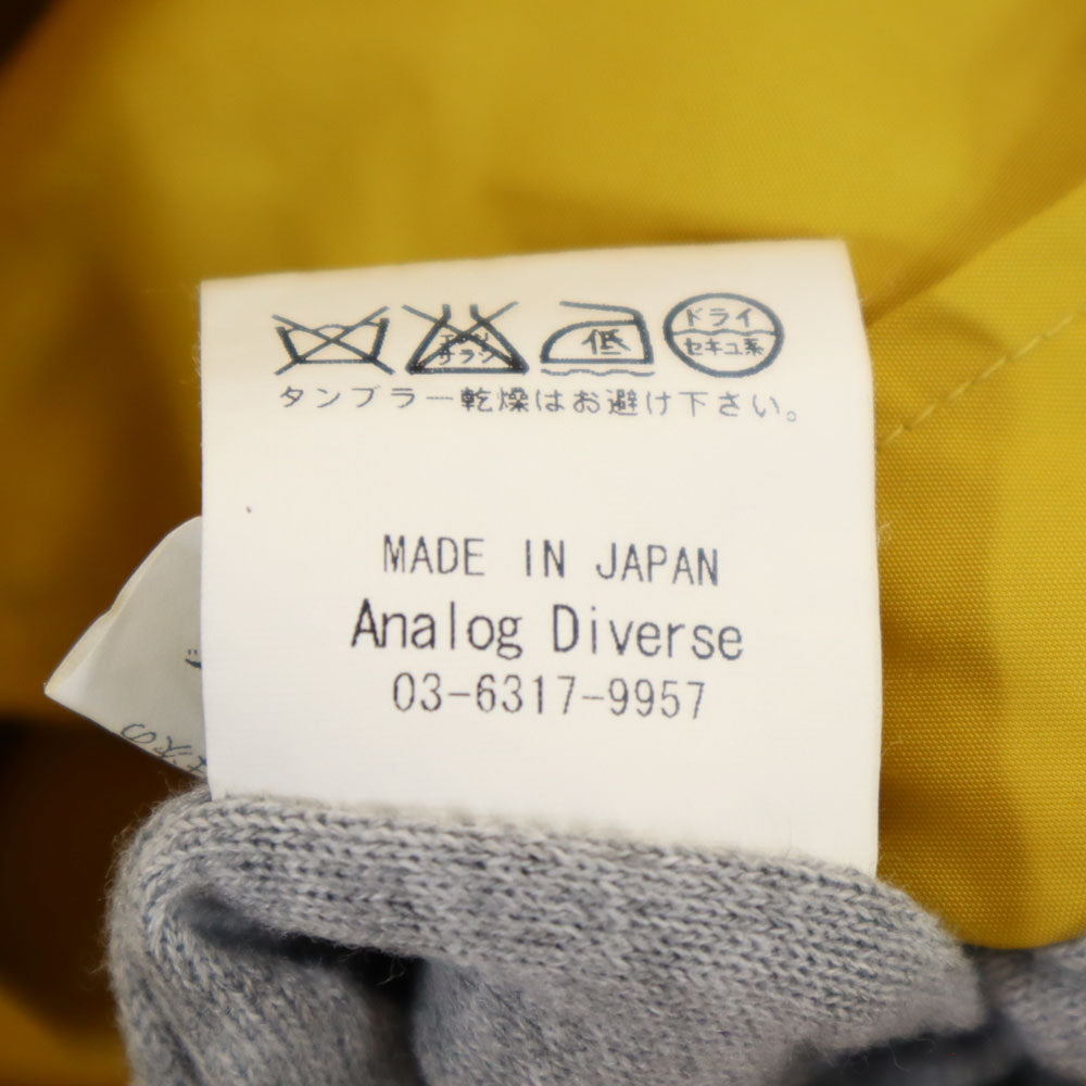 アナログディバース 日本製 フーデッド コーチジャケット 1 マスタード系 パーカー メンズ