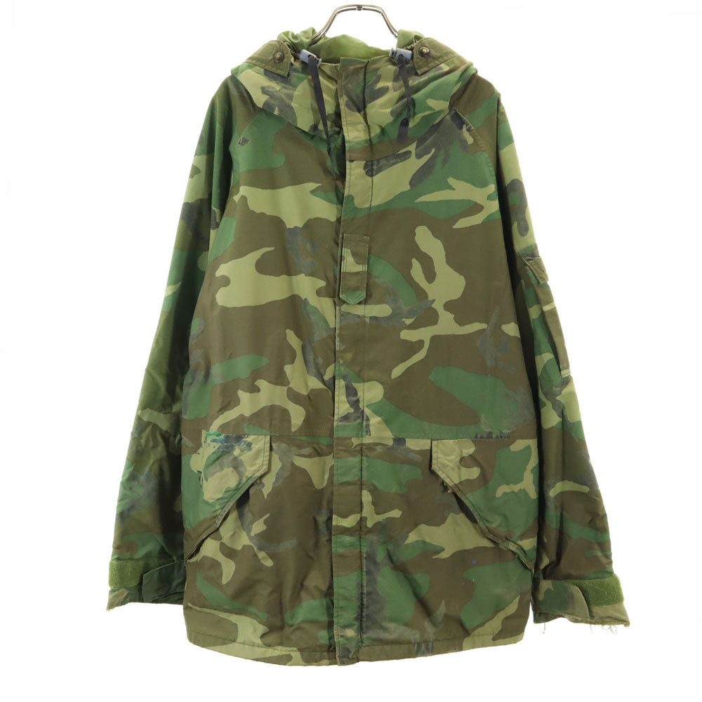 US ARMY アメリカ軍 90s ゴアテックス ECWCS イクワックス ウッドランドカモ パーカー L カーキ 迷彩 ミリタリー ジャケット メンズ