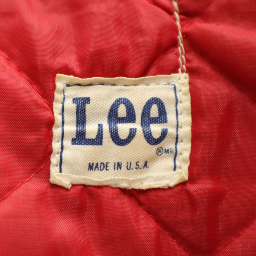 Lee リー 70s USA製 ヴィンテージ 91B デニムジャケット インディゴ 裏キルティング ジージャン メンズ