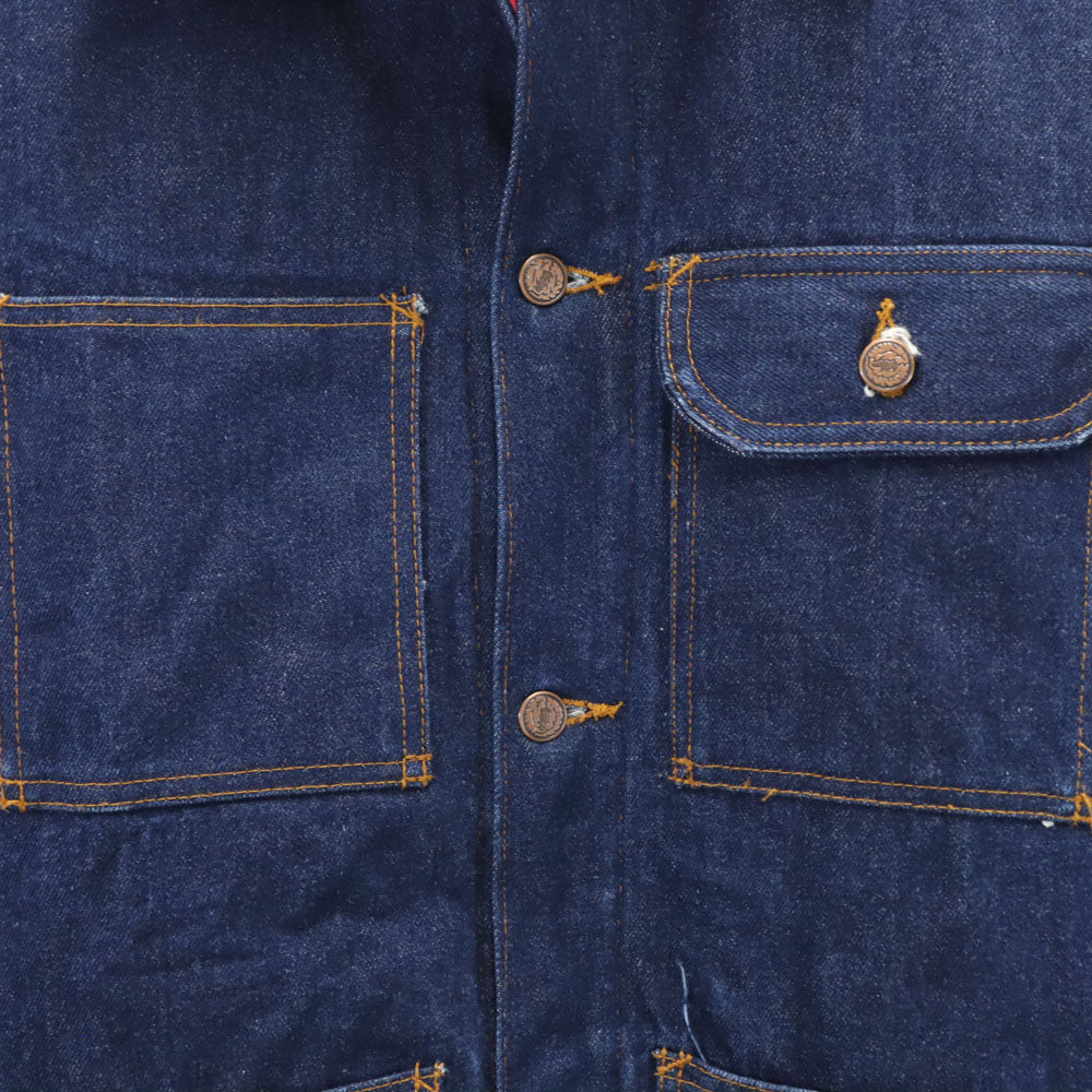 ヴィンテージ 70s ストアーズ デニム カバーオール インディゴブルー VINTAGE 裏キルティング ジャケット メンズ