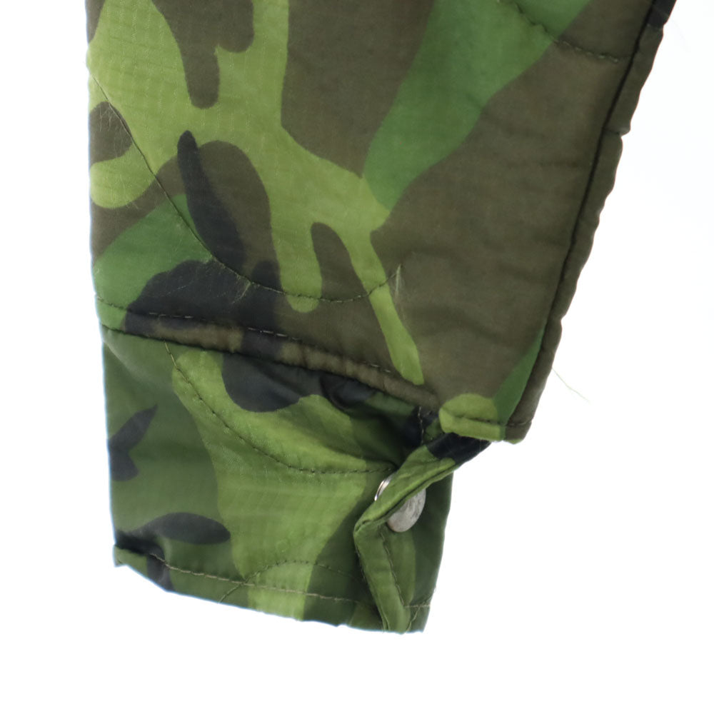 DR ROMANELLI ドクターロマネリ USA製 バックスカル刺繍 カモフラ柄 ベトジャン キルティングジャケット S カーキ 迷彩 メンズ