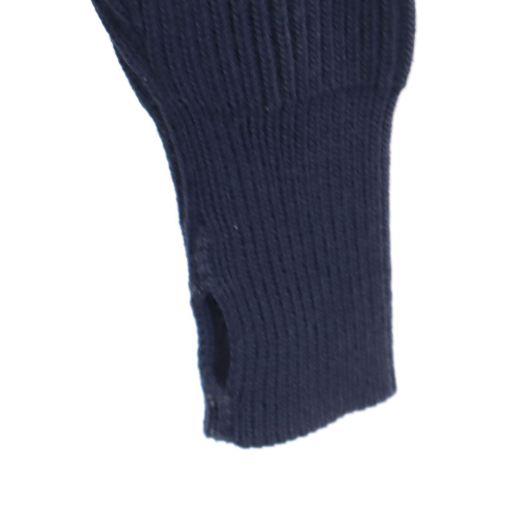 ANDERSEN-ANDERSEN アンデルセンアンデルセン イタリア製 長袖 セーター XS ネイビー リブニット メンズ