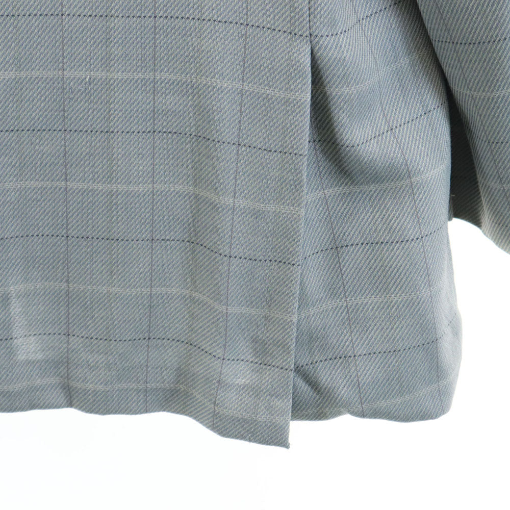 BALENCIAGA バレンシアガ 90s 日本製 オールド チェック柄 テーラードジャケット 98BB4 グレー ブレザー メンズ