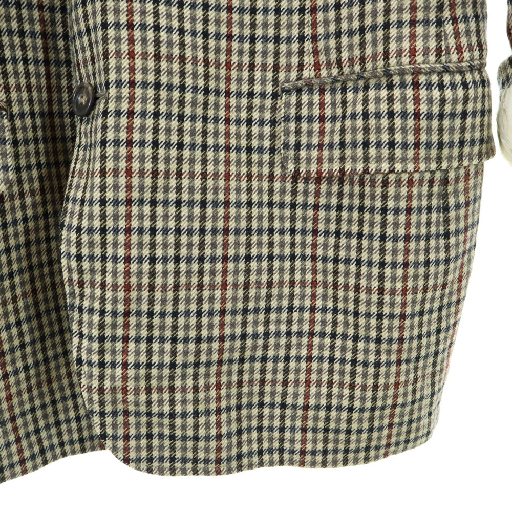Burberrys バーバリーズ 90s ウール オールド チェック 長袖 テーラードジャケット 98-88-175 ベージュ系 サイドベンツ メンズ