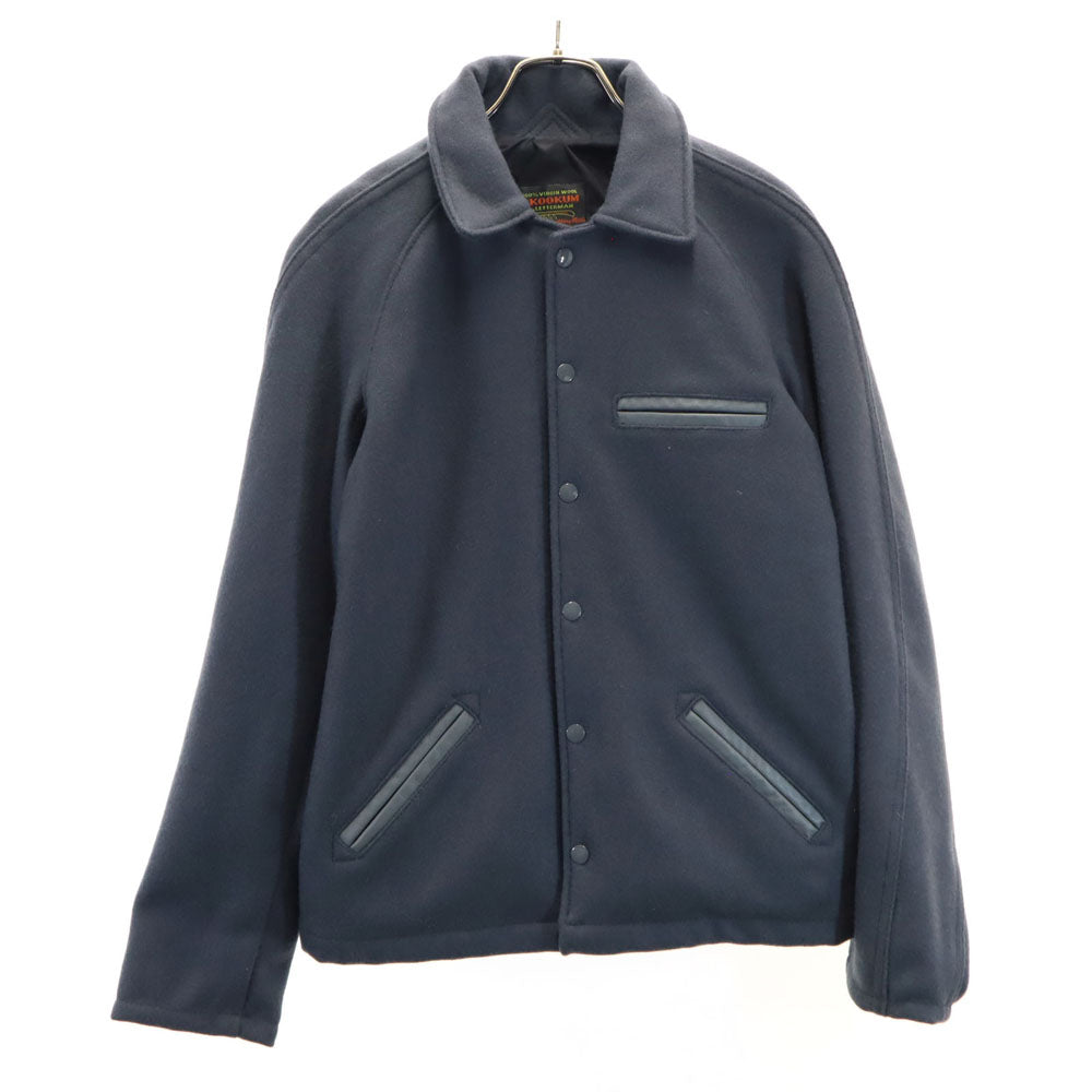 SKOOKUM スクーカム USA製 メルトン スタジャン 36 チャコールグレー ジャケット メンズ