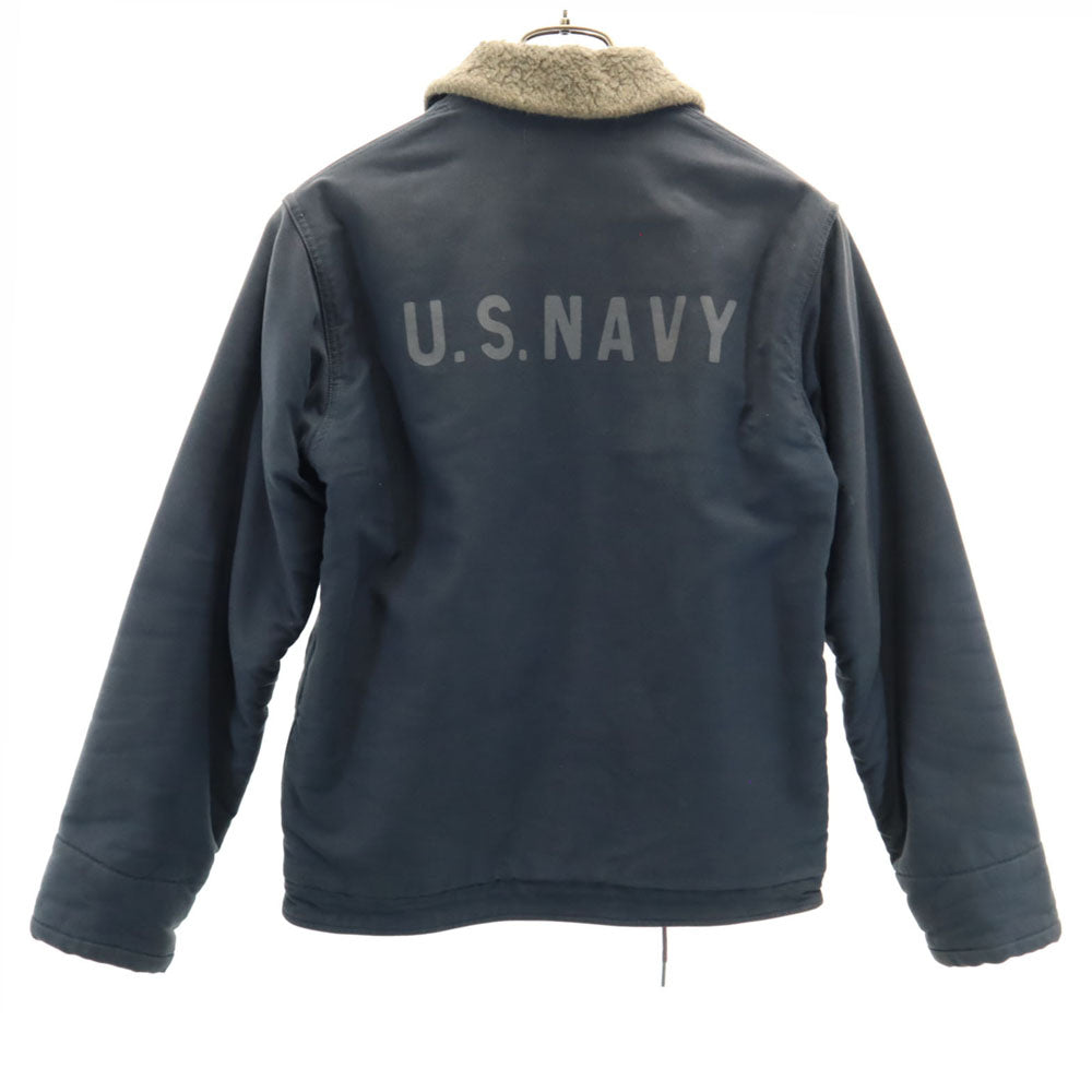 バズリクソンズ 東洋エンタープライズ BR12030 ネイビーデパートメント実名復刻 N-1 デッキ ジャケット 36 チャコールグレー Buzz Rickson's ジャングルクロス メンズ