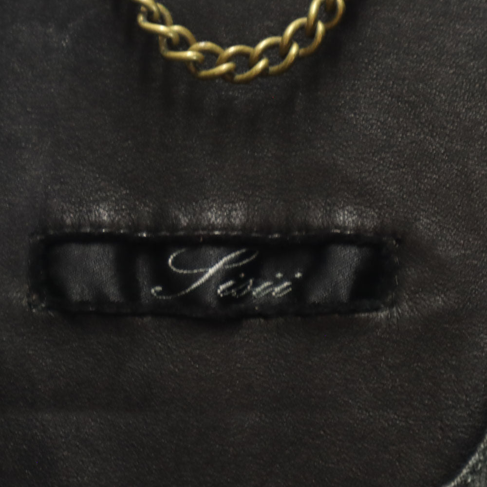 Sisii シシ 日本製 ミリタリー レザージャケット S ブラック系 メンズ