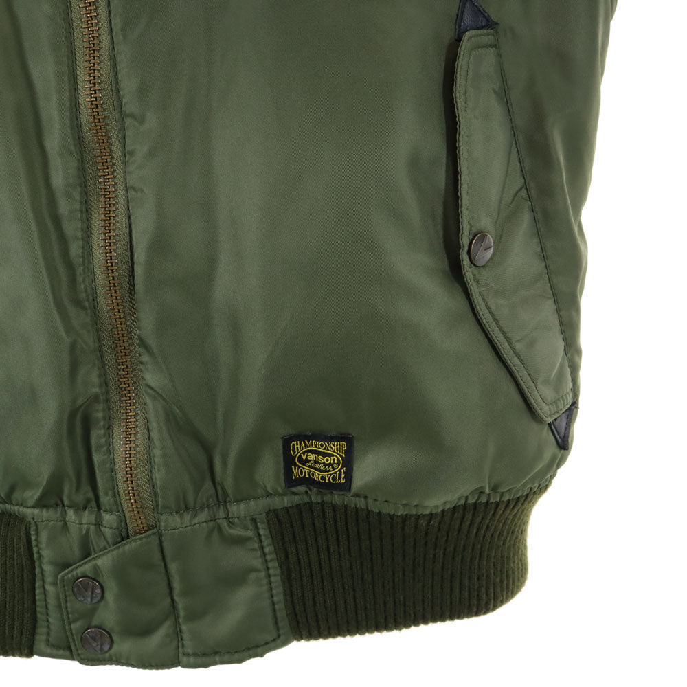 VANSON バンソン フライトジャケット L カーキ ブルゾン メンズ