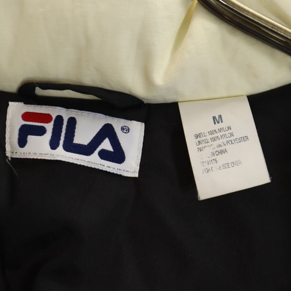 FILA フィラ 80s 90s オールド アノラック ナイロンジャケット M ブラック系 ITALIA メンズ