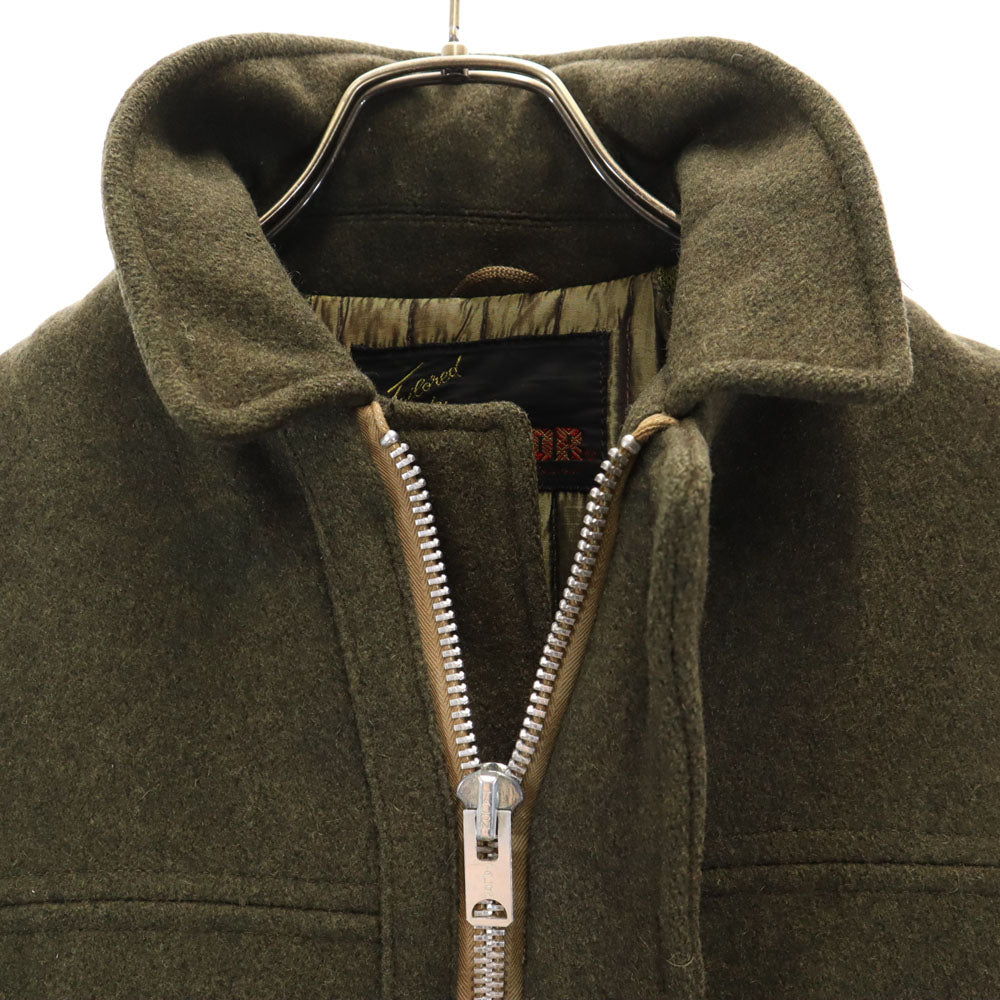 McGregor マクレガー 70s ヴィンテージ メルトン ステンカラーコート 16 カーキ TALONジップ レディース