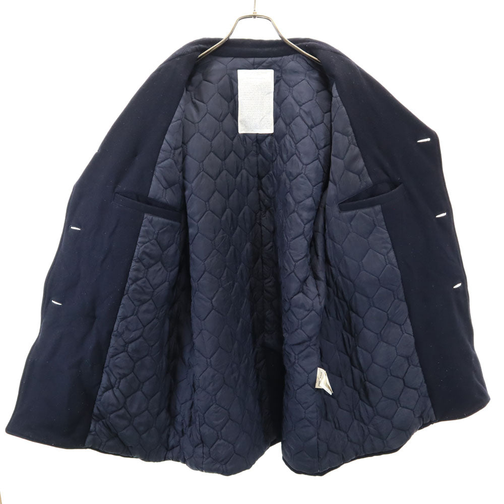 UNDERCOVER アンダーカバー 日本製 ウールブレンド ピーコート 2 ネイビー メンズ