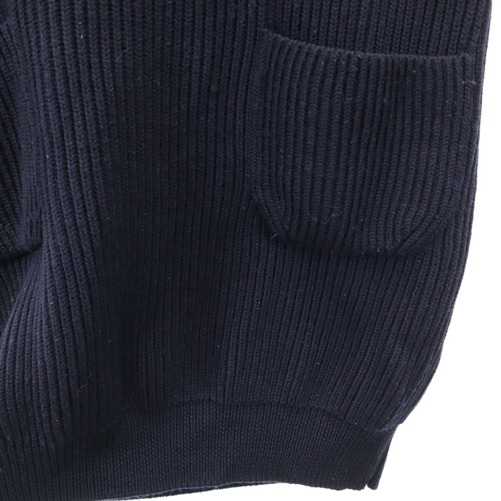 BATONER バトナー 日本製 Vネック ニットベスト 1 ネイビー レディース