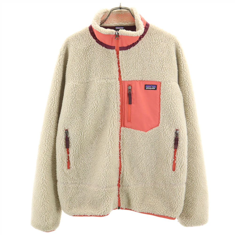 patagonia パタゴニア レトロX フリースジャケット XXL 16-18 アイボリー系 キッズ