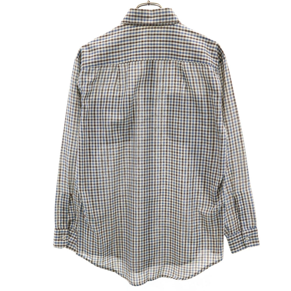 BIG MAC ビッグマック 70s チェック柄 長袖 シャツ M ホワイト 他 JC Penney オールド ヴィンテージ メンズ