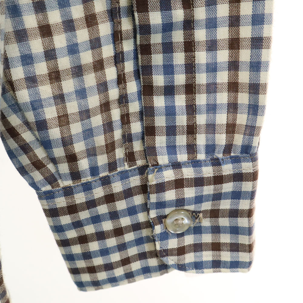 BIG MAC ビッグマック 70s チェック柄 長袖 シャツ M ホワイト 他 JC Penney オールド ヴィンテージ メンズ