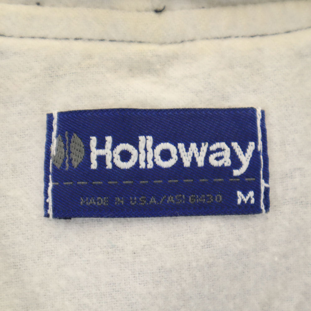 Holloway ホロウェイ 80s USA製 長袖 アノラックパーカー M ブラック プルオーバー オールド ヴィンテージ メンズ