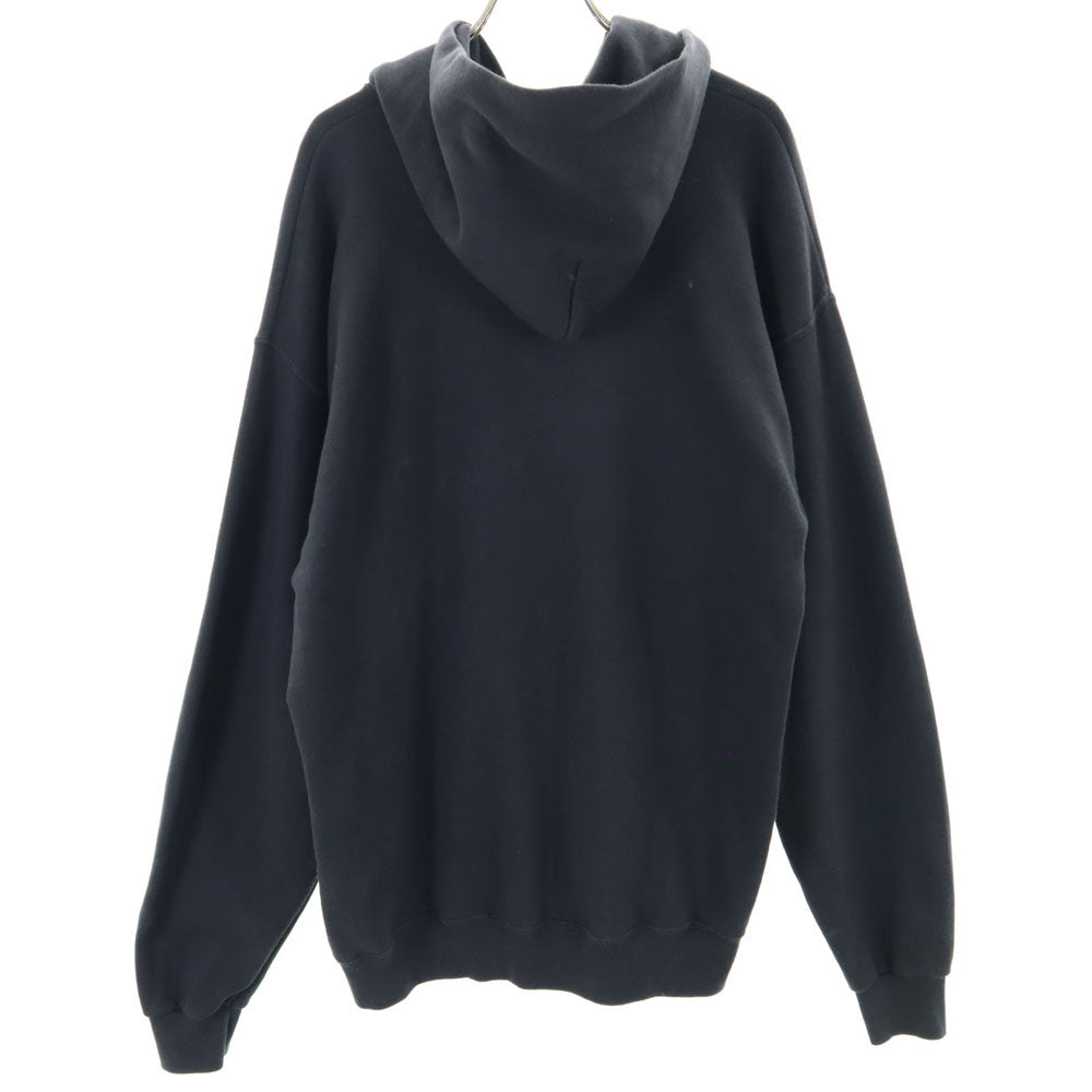 HARLEY DAVIDSON ハーレーダビッドソン 90s USA製 コピーライト 長袖 スウェットパーカー L ブラック系 裏起毛 オールド メンズ