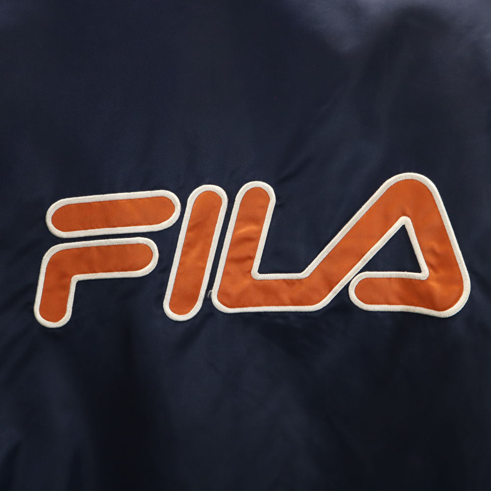 FILA フィラ 90s オールド バックロゴ 中綿ジャケット L ネイビー メンズ