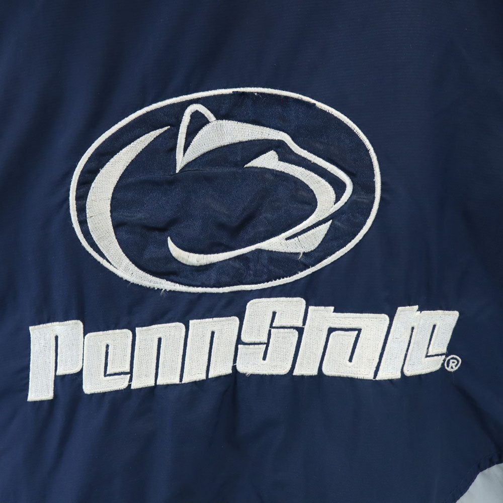 STARTER スターター 90s オールド ペンシルベニア大学 長袖 アノラックパーカー L ネイビー プルオーバー 中綿入り PENN STATE メンズ