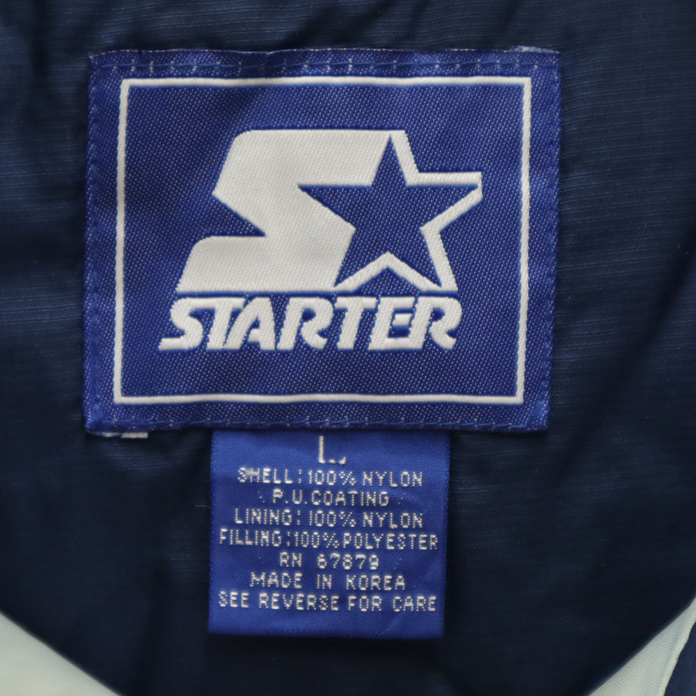 STARTER スターター 90s オールド ペンシルベニア大学 長袖 アノラックパーカー L ネイビー プルオーバー 中綿入り PENN STATE メンズ