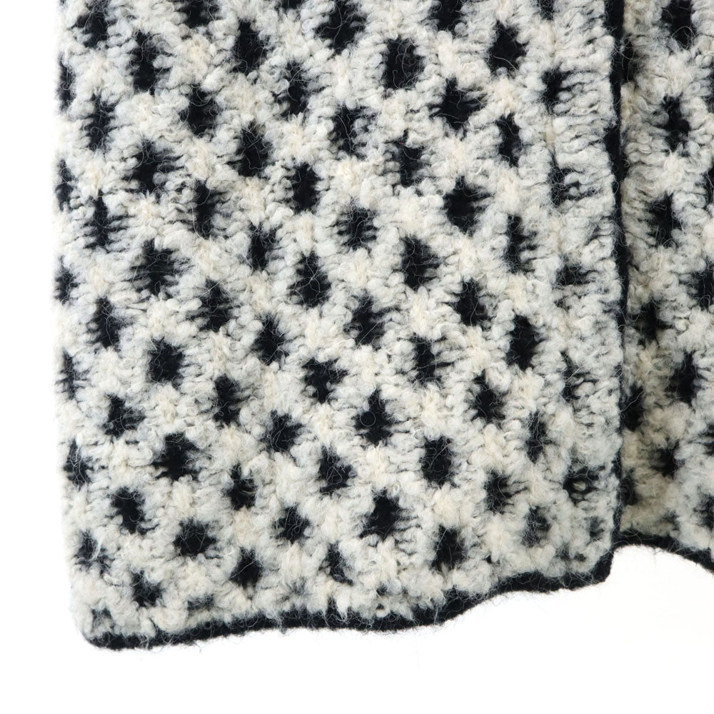 ARMANI JEANS アルマーニジーンズ ウールブレンド 長袖 ニットコート 40 ホワイト系 レディース