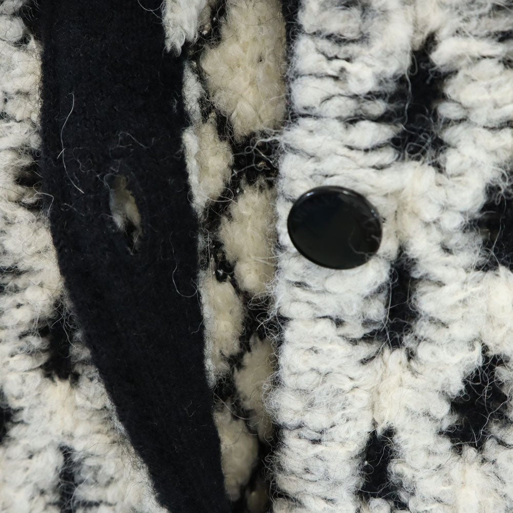 ARMANI JEANS アルマーニジーンズ ウールブレンド 長袖 ニットコート 40 ホワイト系 レディース