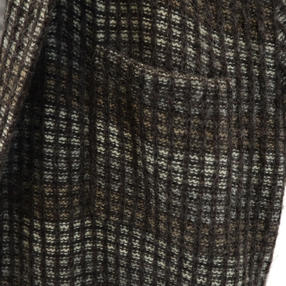 Hilda Ltd 80s アイスランド製 ヴィンテージ 日本規格 ニット テーラードジャケット L ブラウン メンズ