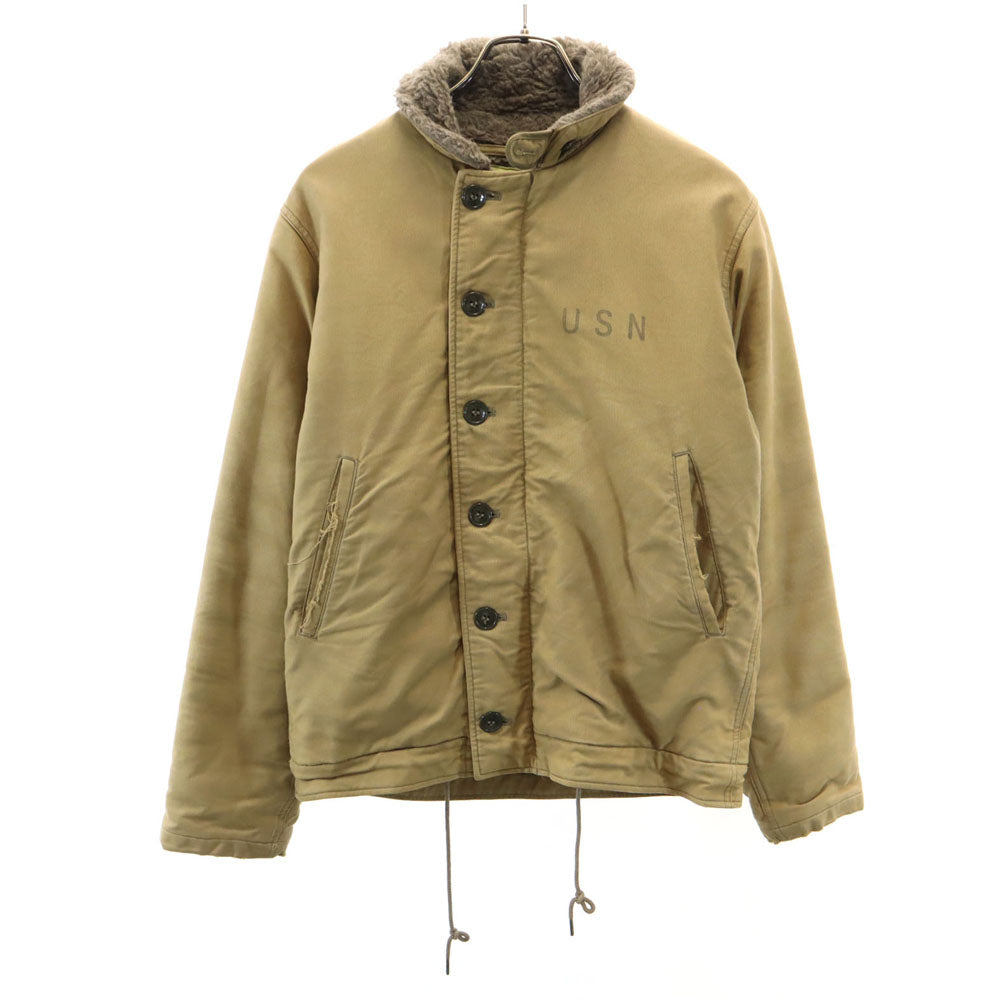 NAVY DEPARTMENT ネイビーデパートメント 東洋エンタープライズ N-1 デッキ ジャケット S イエローベージュ メンズ