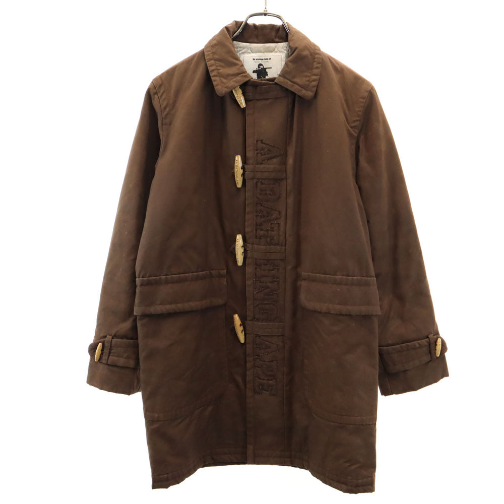 A BATHING APE アベイシングエイプ 日本製 ダッフルコート S ブラウン系 裏キルティング メンズ