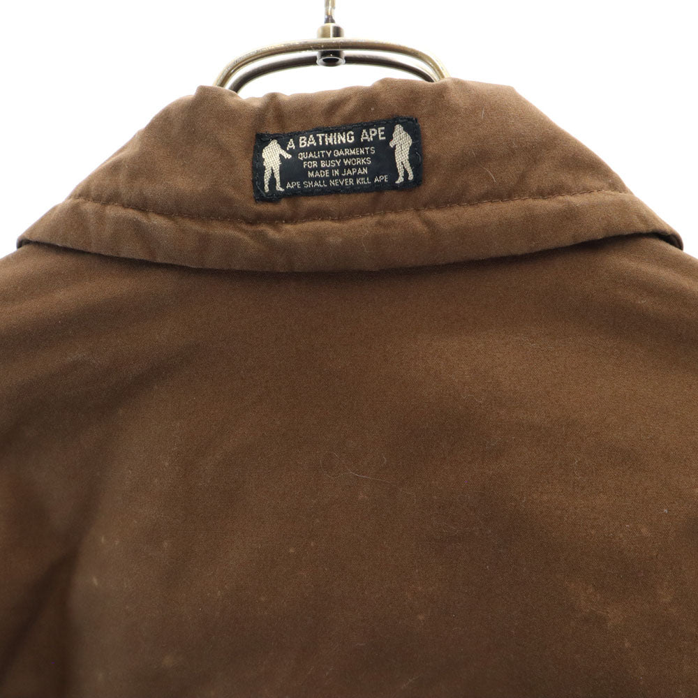 A BATHING APE アベイシングエイプ 日本製 ダッフルコート S ブラウン系 裏キルティング メンズ