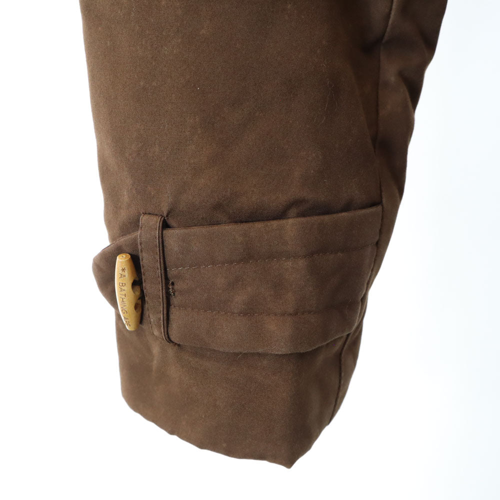 A BATHING APE アベイシングエイプ 日本製 ダッフルコート S ブラウン系 裏キルティング メンズ