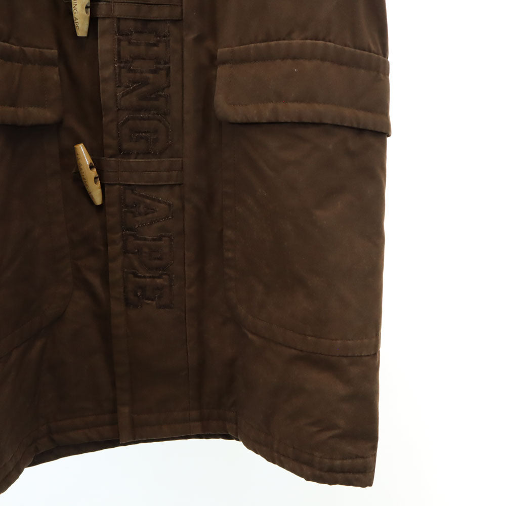 A BATHING APE アベイシングエイプ 日本製 ダッフルコート S ブラウン系 裏キルティング メンズ