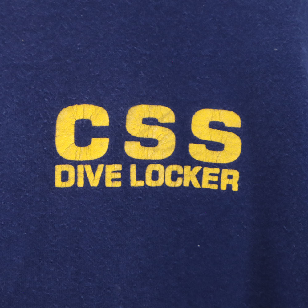 ヘインズ 90s USA製 オールド バックプリント 長袖 シングルステッチ Tシャツ L ブルー系 Hanes ロンT メンズ