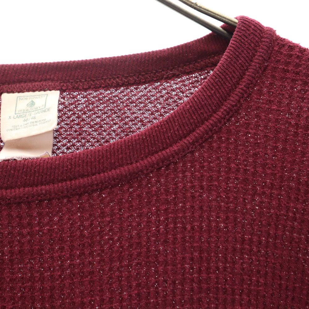 NORTHWEST TERRITORY ノースウエスト テリトリーズ 90s オールド 長袖 サーマル Tシャツ XL パープル ロンT メンズ