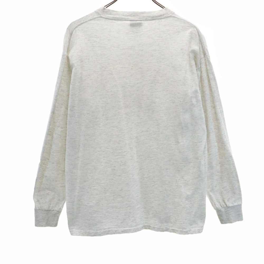 ONEITA オニータ 90s USA製 オールド コピーライト カレッジプリント 長袖 シングルステッチ Tシャツ L ライトグレー ロンT POWER-T コロラド大学 メンズ