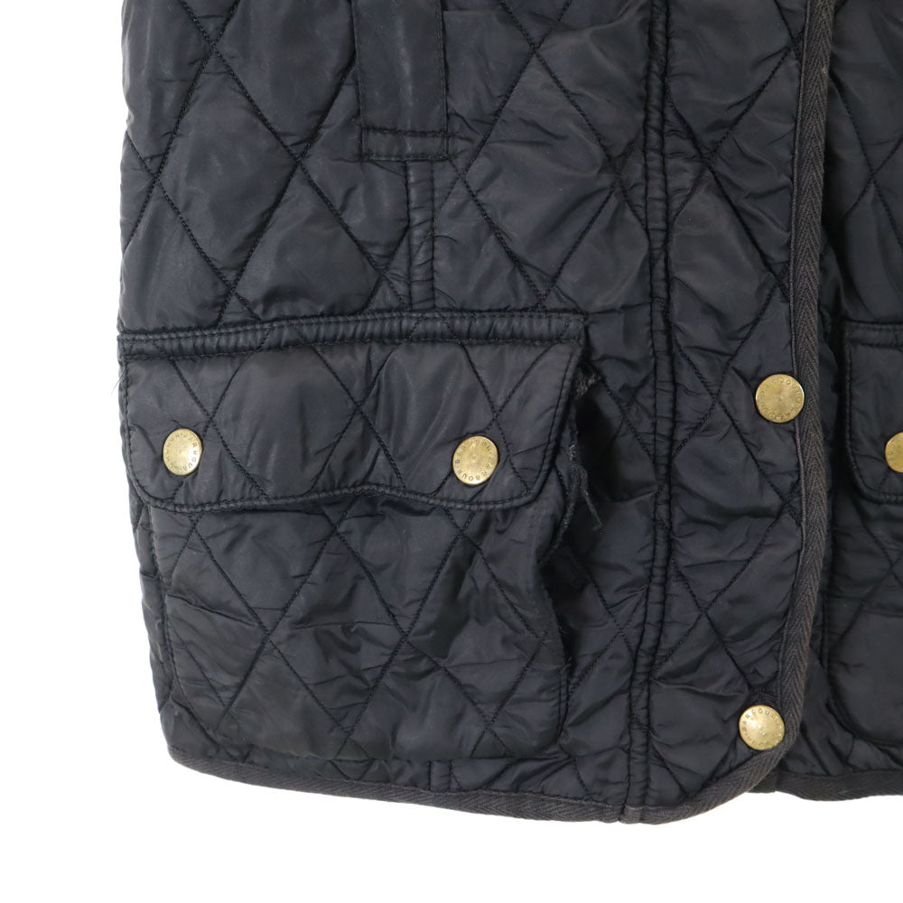 Barbour バブアー 3ワラント キルティングジャケット 8 ブラック 中綿入り レディース