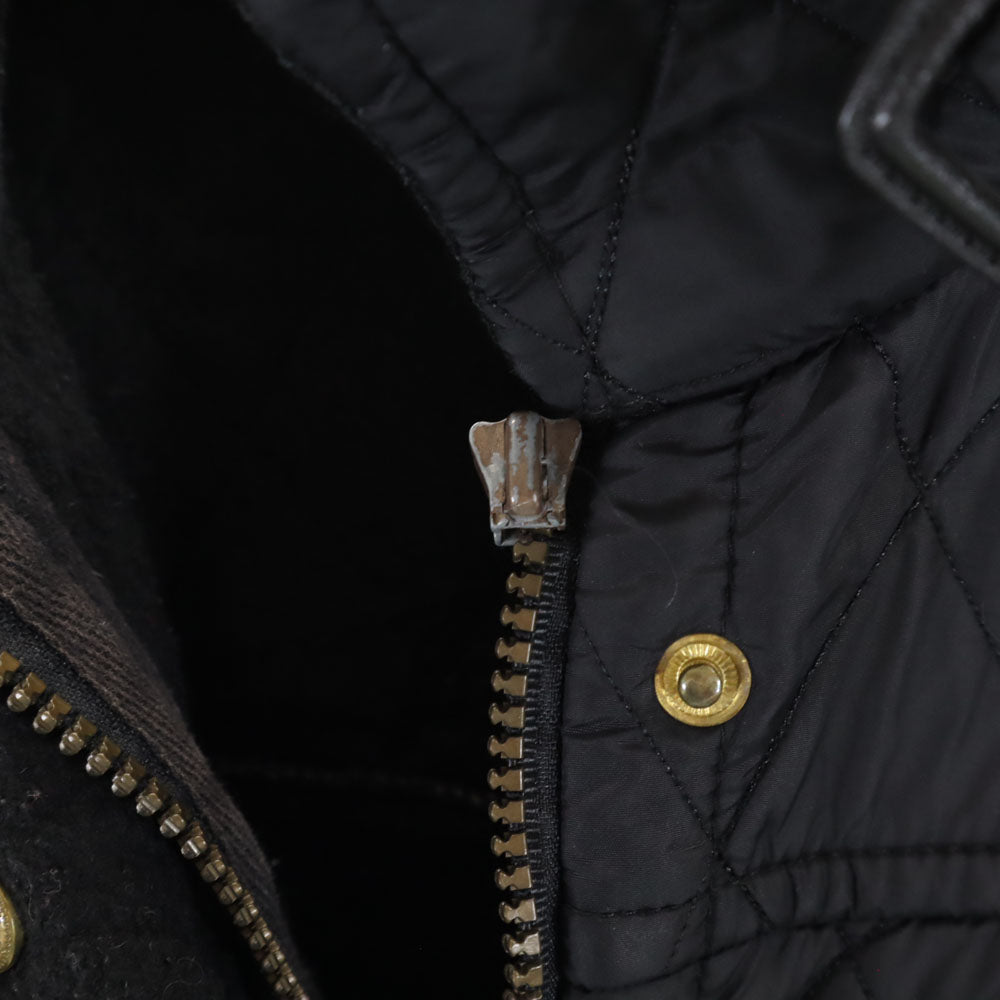 Barbour バブアー 3ワラント キルティングジャケット 8 ブラック 中綿入り レディース