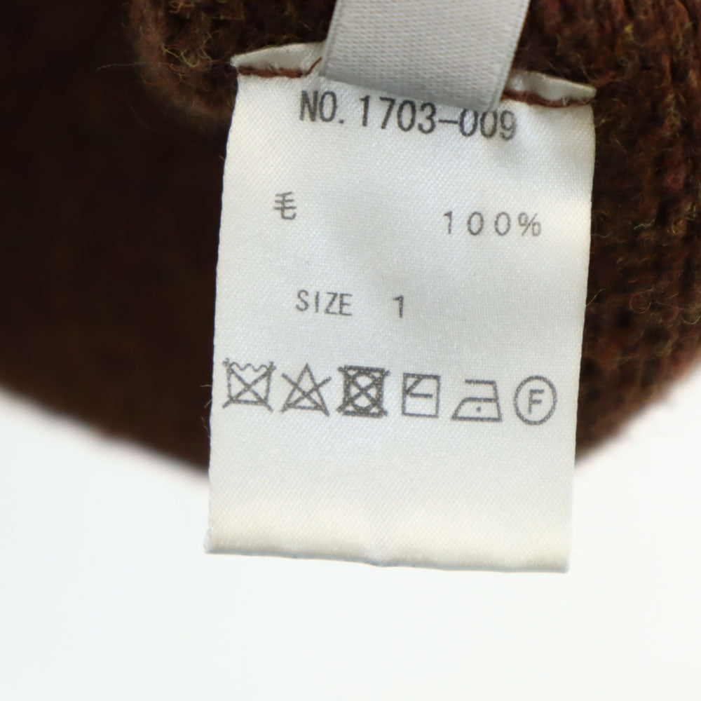 クレプスキュール 日本製 Vネック ニットジャケット 1 ブラウン crepuscule カーディガン メンズ