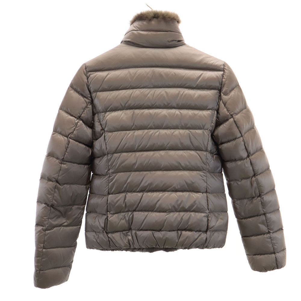 MONCLER モンクレール ハンガリー製 ダウンジャケット 0 グレージュ系 ミンクファー付き TEMPLEZ GIUBBOTTO レディース
